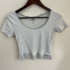Hollister Lace Trim Top